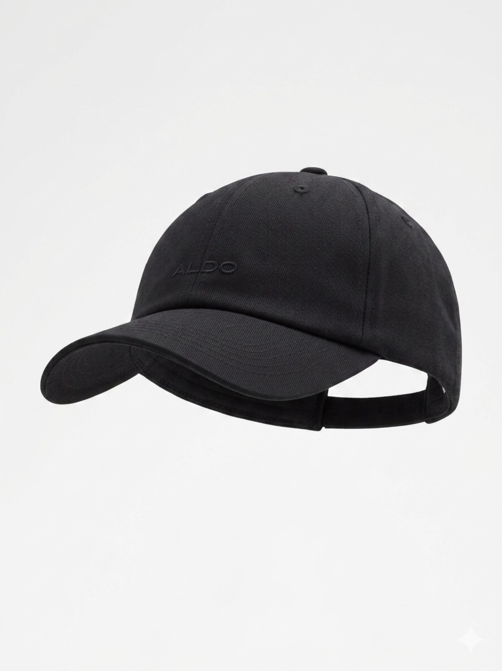 Aldo Black Embossed Logo Baseball Cap